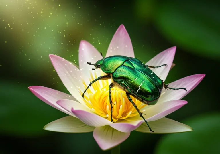 Green scarab beetle spiritual meaning