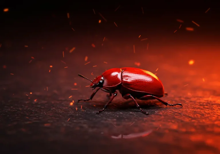 Red Scarab beetle spiritual meaning