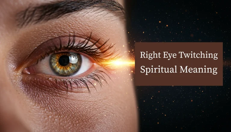 Right eye twitching spiritual meanings