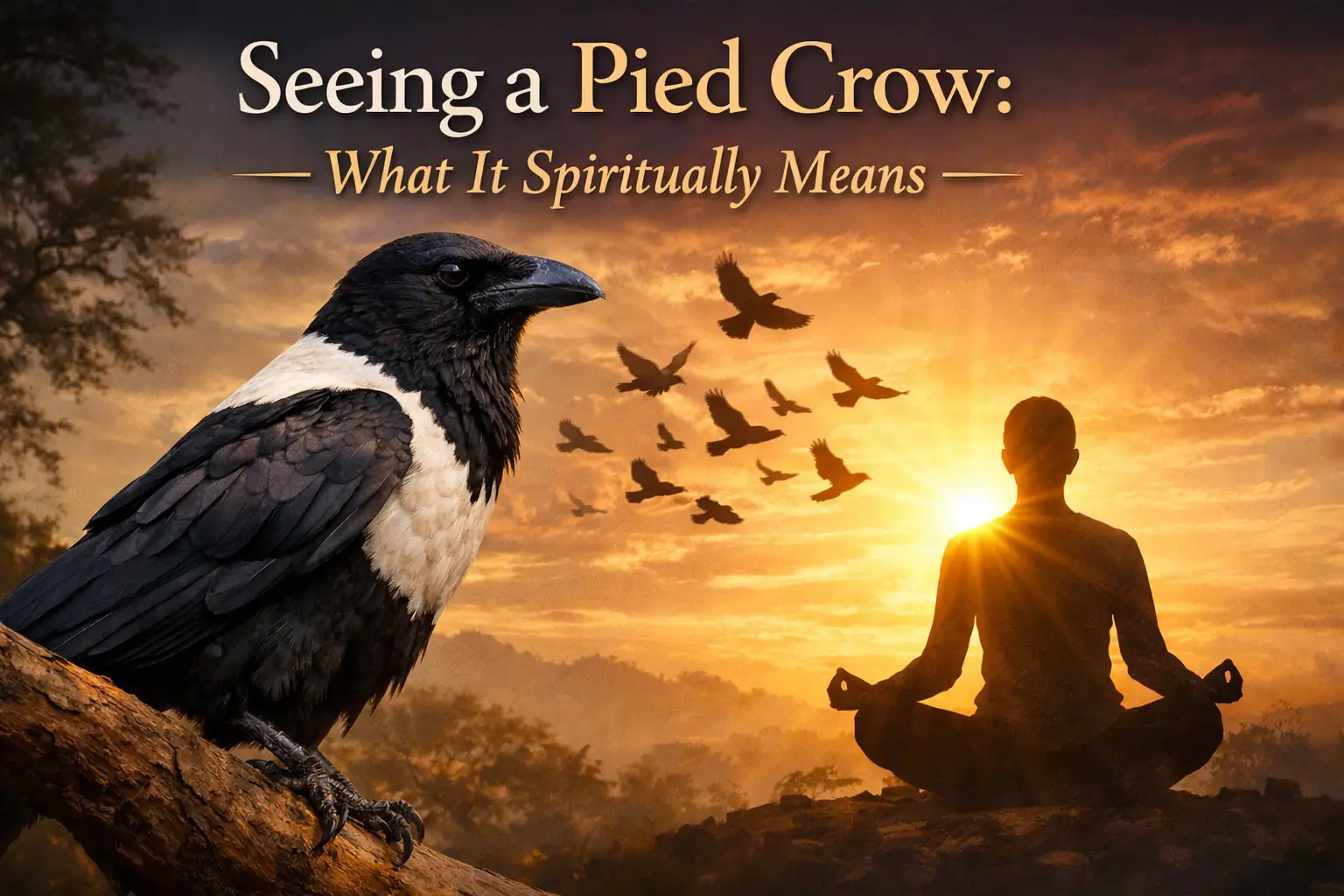 Seeing a Pied Crow What It Spiritually Means