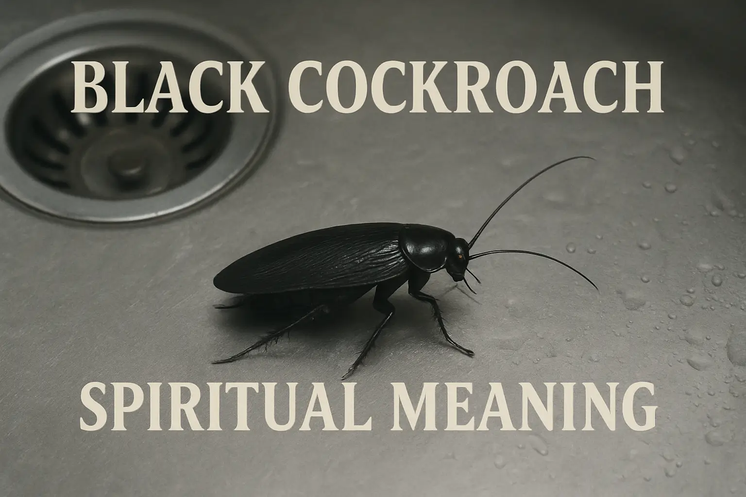black cockroach spiritual meaning