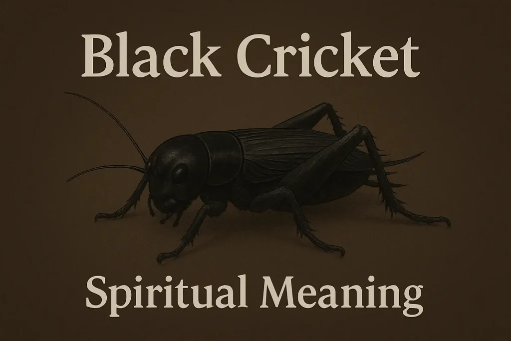 black cricket spiritual meaning
