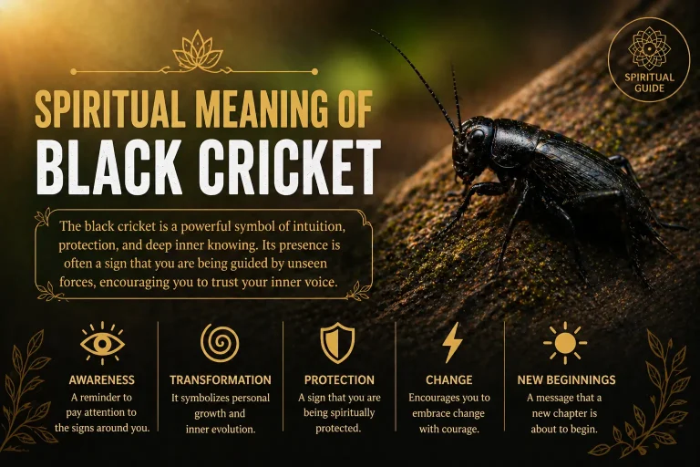 black cricket spiritual meaning