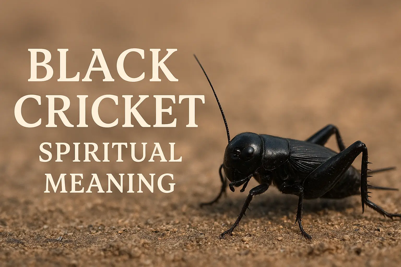 black cricket spiritual meaning