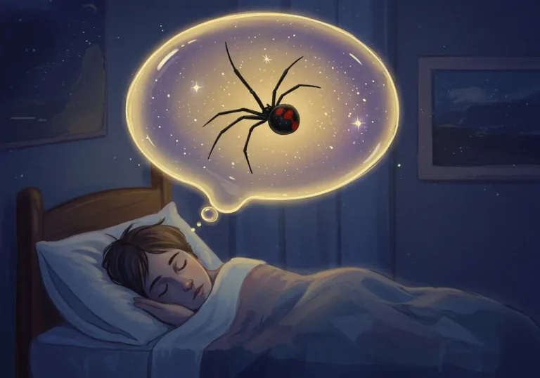 black widow spider in dream spiritual meaning