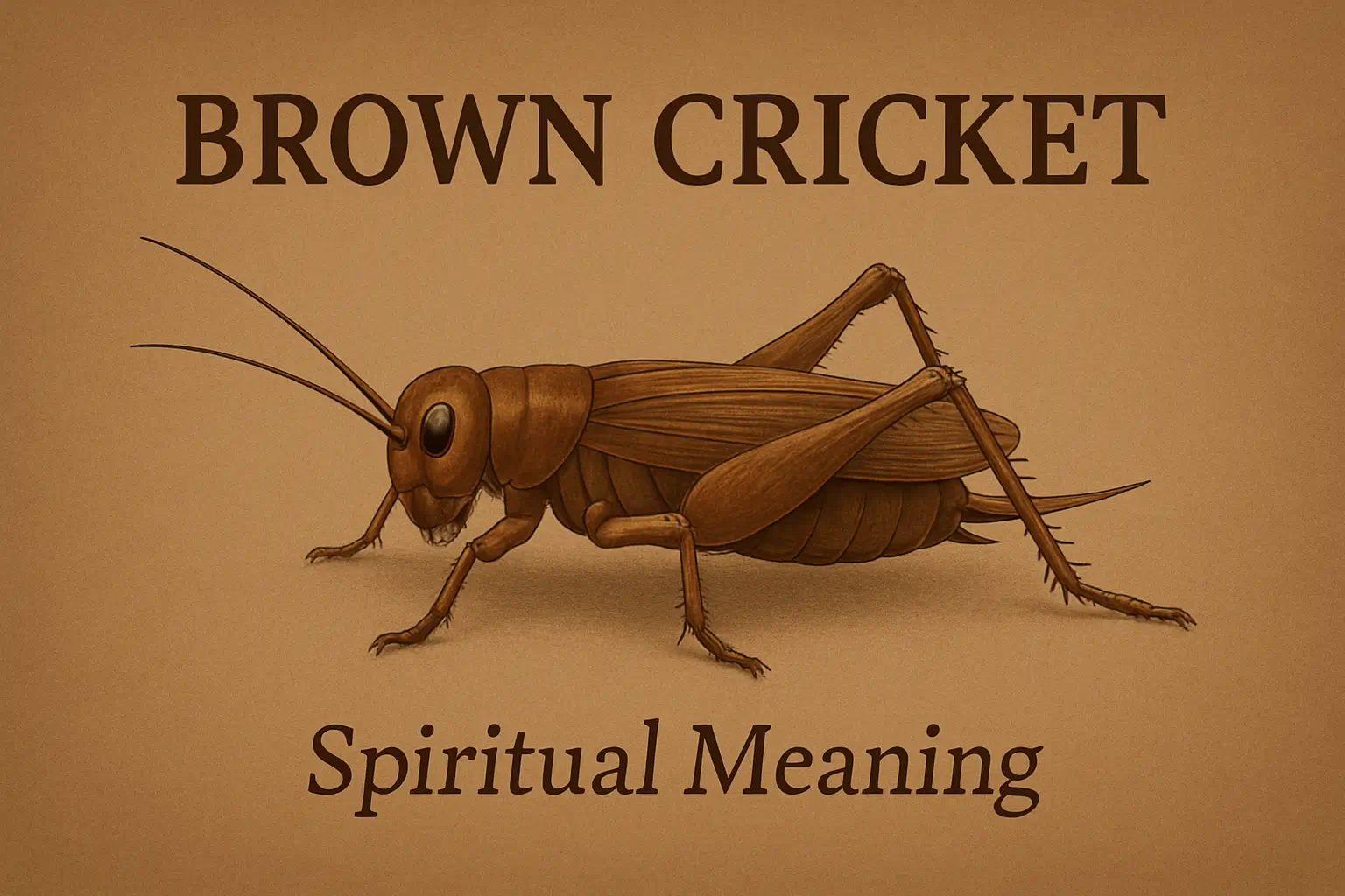 brown cricket spiritual meaning