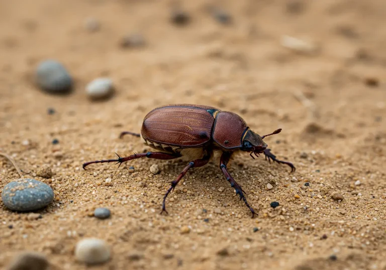 brown scarab beetle spiritual meaning