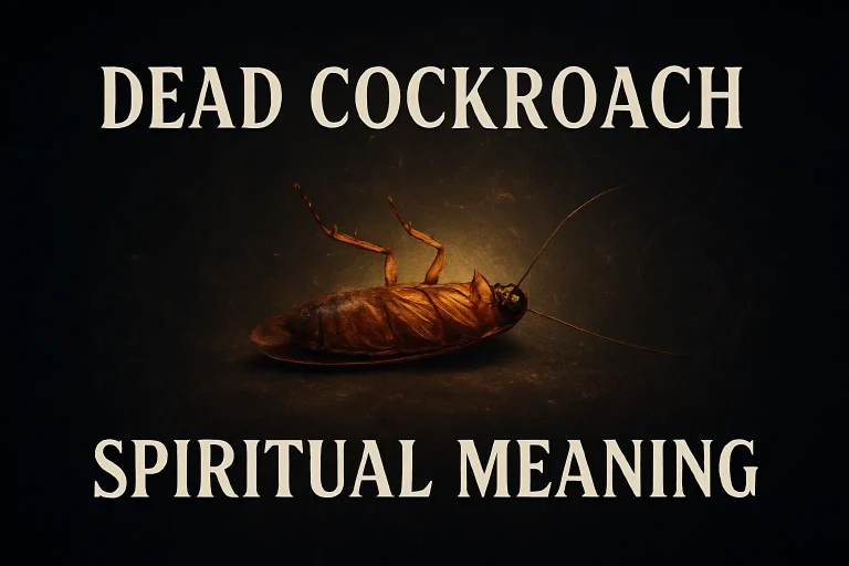 dead cockroach spiritual meaning
