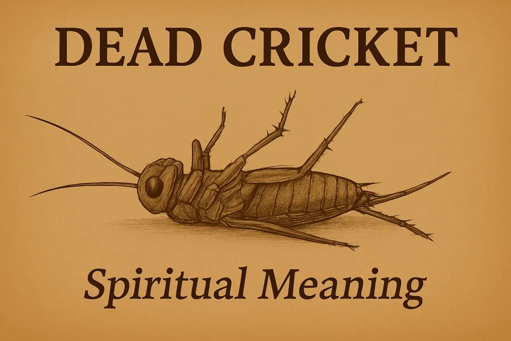 dead cricket spiritual meaning