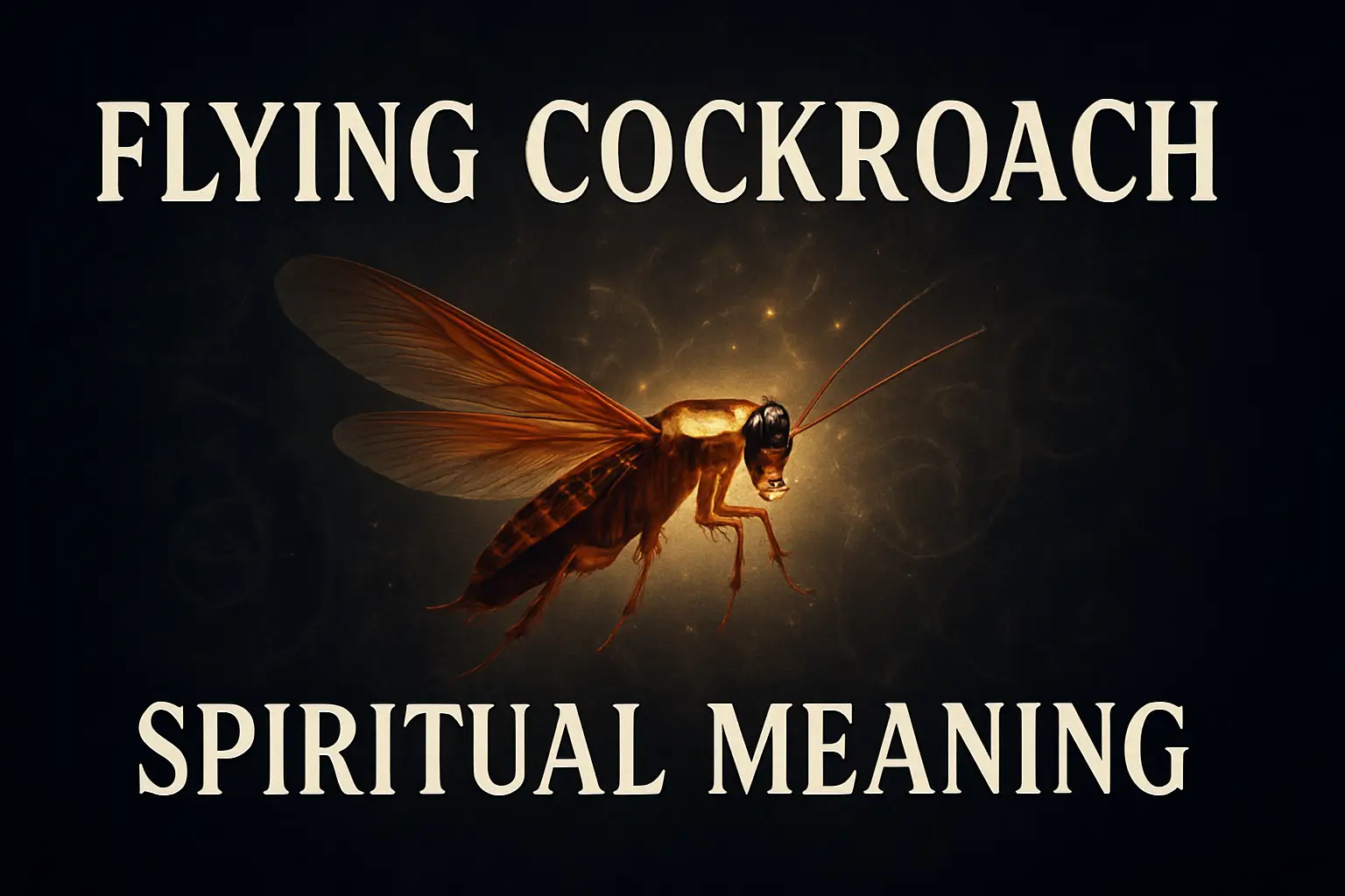 flying cockroach spiritual meaning