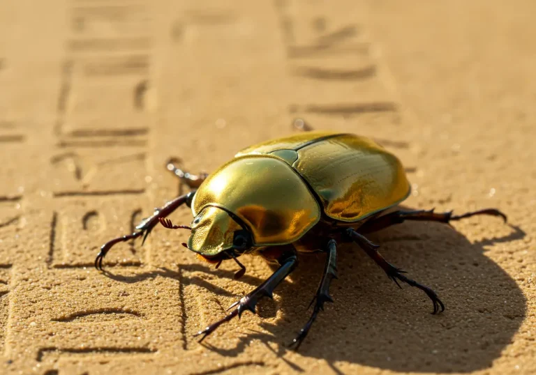 golden scarab beetle spiritual meaning