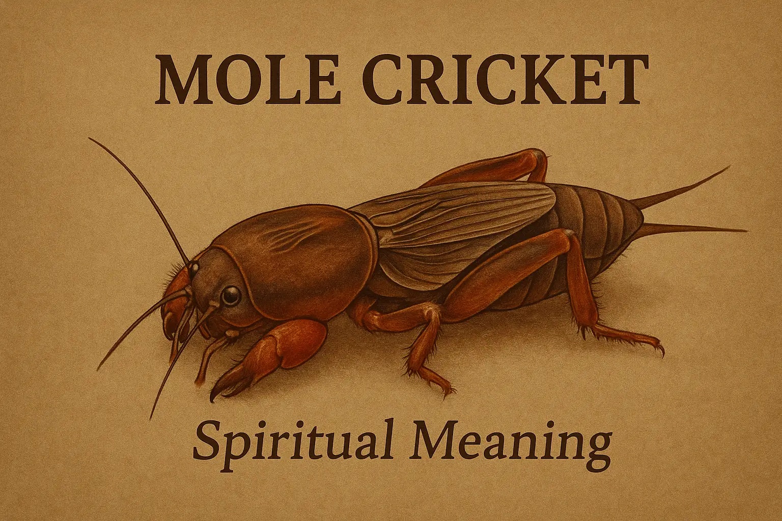 mole cricket spiritual meaning