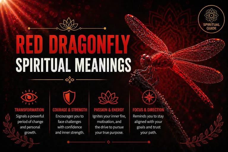 red dragonfly spiritual meanings