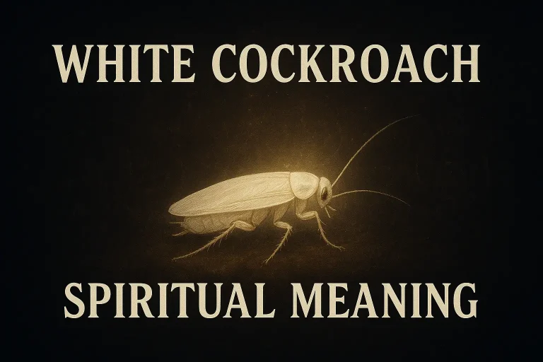 white cockroach spiritual meaning