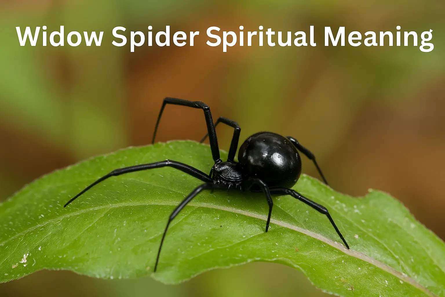 widow spider spiritual meaning