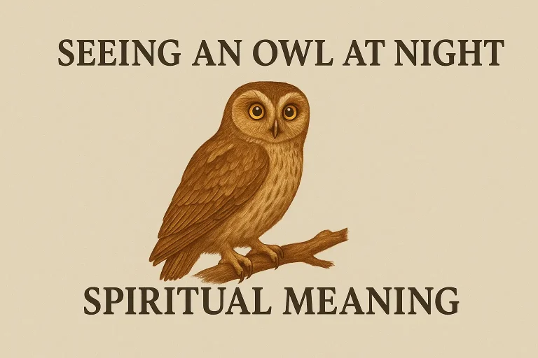 seeing an owl at night spiritual meaning