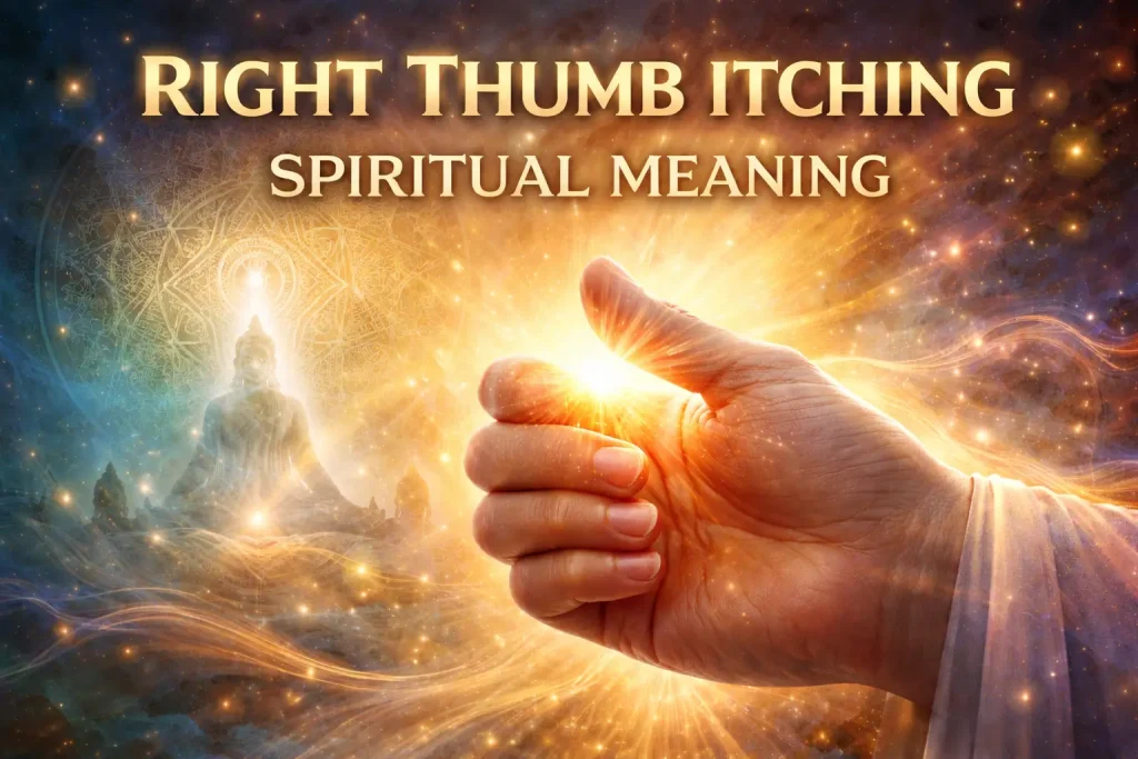 right thumb itching spiritual meaning