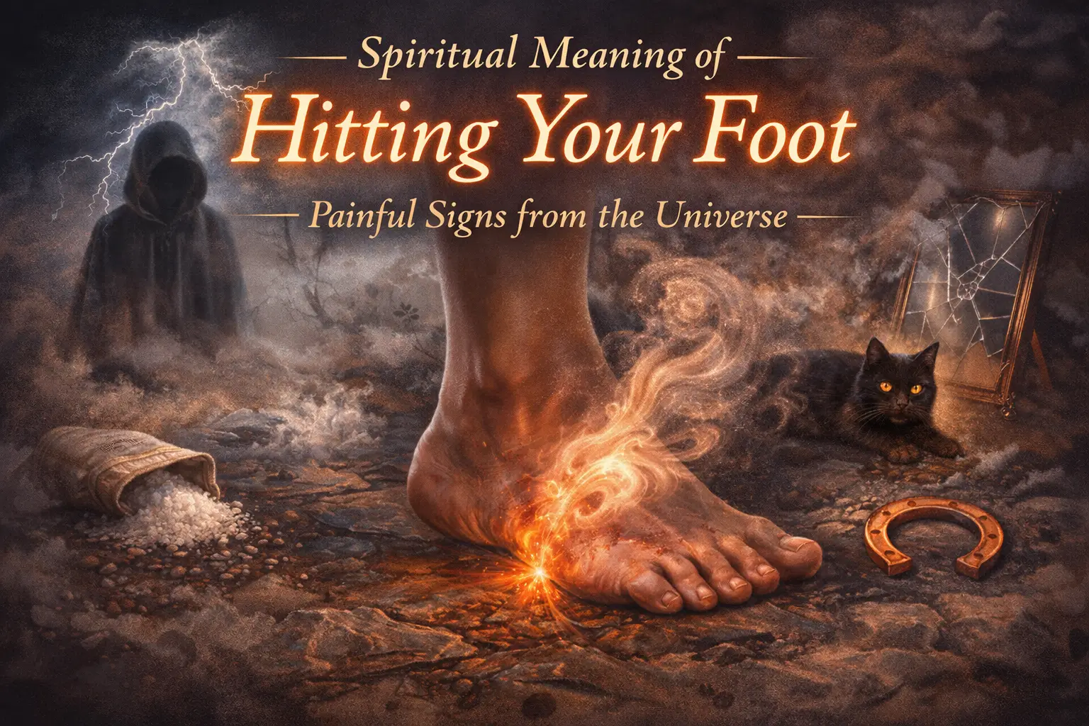 Spiritual Meaning of Hitting Your Foot (Left or Right)