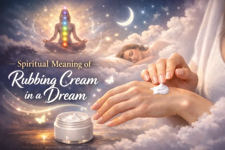 Spiritual Meaning of Rubbing Cream in a Dream