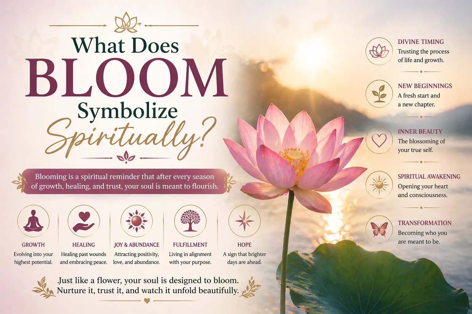 What Does Bloom Symbolize Spiritually