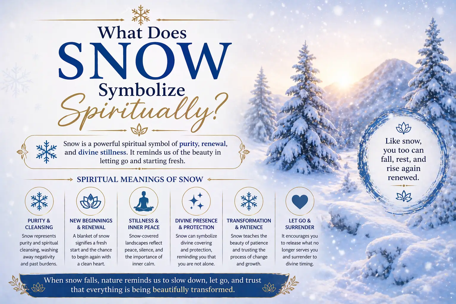 What Does Snow Symbolize Spiritually
